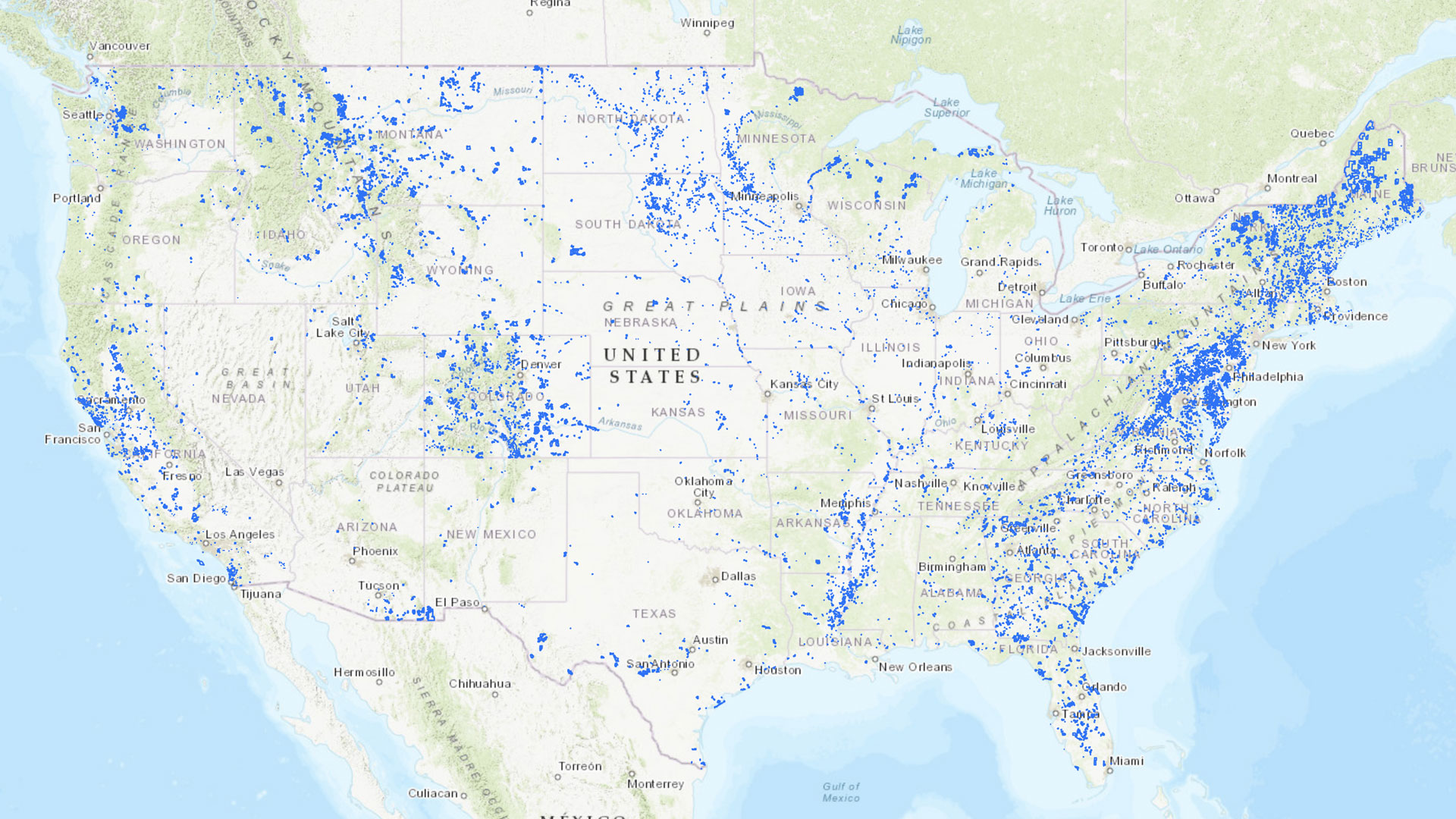 Deep Dive On Conservation Easements Journal Copernicus   TCP Map Easement Database 